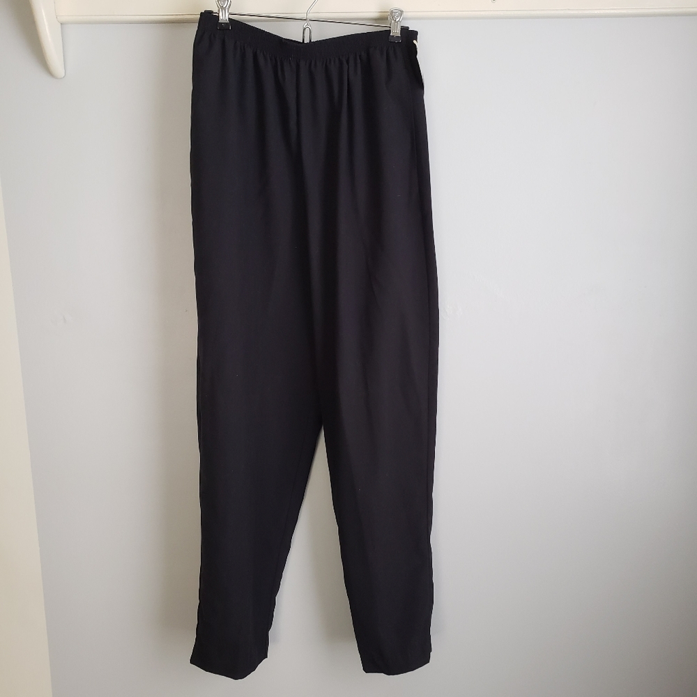 Vintage 80s Black Teddi SHORT LARGE NWT Track